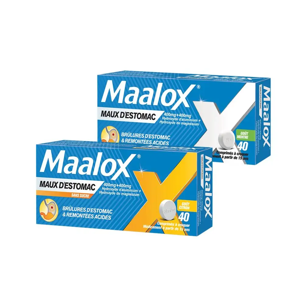 Gamme Maalox Maux d'Estomac - Comprimés