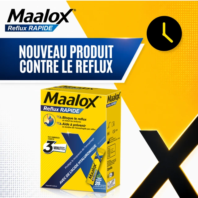Maalox®Reflux Rapide - Suspension buvable sachet-dose