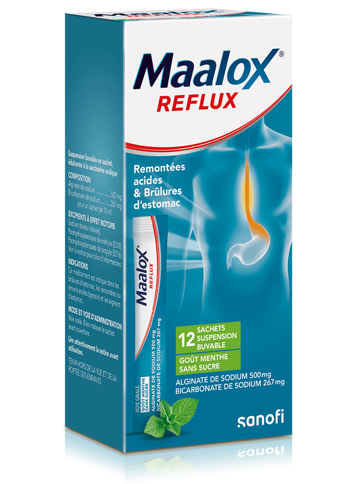 Maalox® Reflux suspension buvable sachets-doses